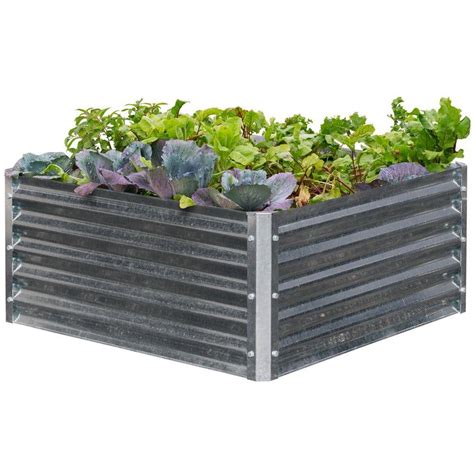 metal sheets for garden beds|galvanized garden beds home depot.